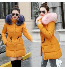 Winter Jacket Women New 2023 Coats Artificial raccoon hair collar Female Parka black Thick Cotton Padded Lining Ladies S-3XXX...