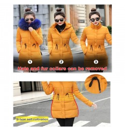 Winter Jacket Women New 2023 Coats Artificial raccoon hair collar Female Parka black Thick Cotton Padded Lining Ladies S-3XXX...