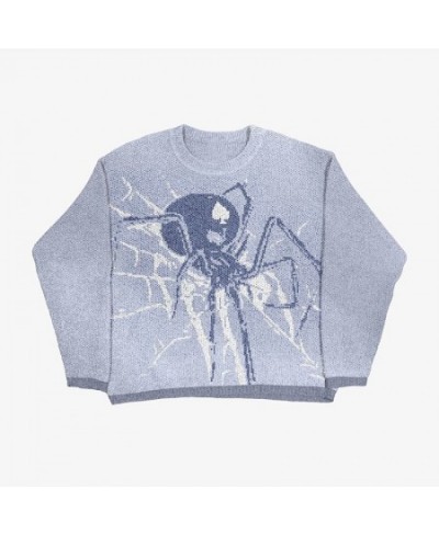 Y2k Vintage Knitted Sweater Graphic Sweaters Top Vintage Loose Distressed Pullovers Casual Harajuku Autumn Women Cotton $48.9...