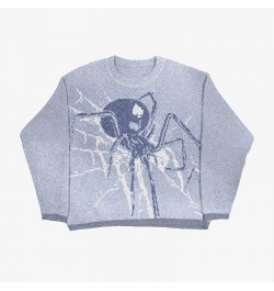 Y2k Vintage Knitted Sweater Graphic Sweaters Top Vintage Loose Distressed Pullovers Casual Harajuku Autumn Women Cotton $48.9...