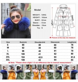 Winter Jacket Women New 2023 Coats Artificial raccoon hair collar Female Parka black Thick Cotton Padded Lining Ladies S-3XXX...