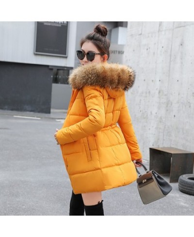 Winter Jacket Women New 2023 Coats Artificial raccoon hair collar Female Parka black Thick Cotton Padded Lining Ladies S-3XXX...