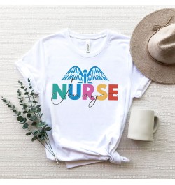 Healthcare Worker Print Harajuku Women T-shirt Basic O-collar Short Casual Ladies Sleeved Super Nurse Tops Tee Drop Ship $20....