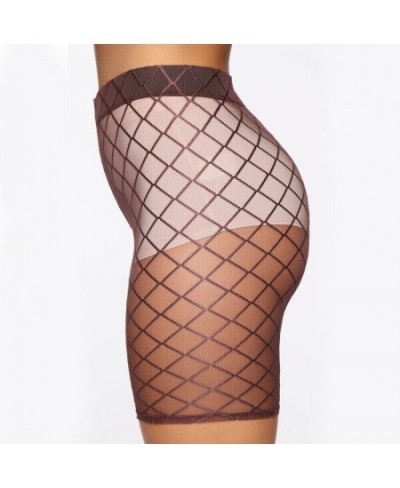 Fashion Women Hot Shorts 2023 Summer See Through Mesh Fishnet Short Mujer Hollow Out Slim Elastic Perspective Bottoms Shorts ...