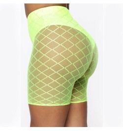 Fashion Women Hot Shorts 2023 Summer See Through Mesh Fishnet Short Mujer Hollow Out Slim Elastic Perspective Bottoms Shorts ...