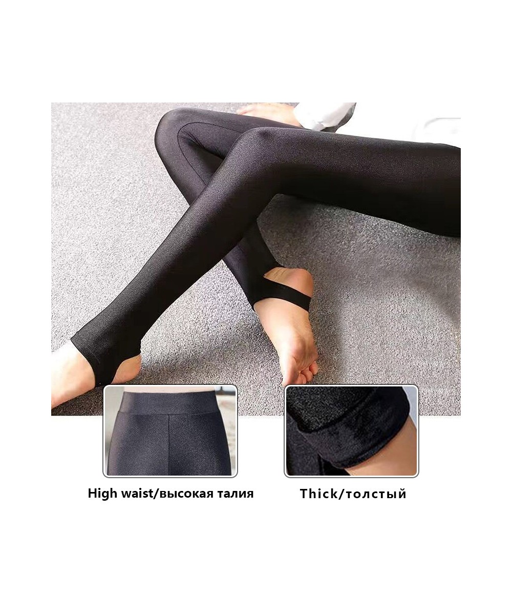 Winter Leggings Velvet Warm Tights High Elastic Thicken Female Luster Pants Black Skinny Pants For Women Leggins $22.17 - Bot...