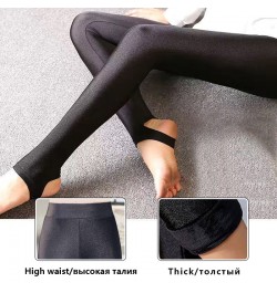 Winter Leggings Velvet Warm Tights High Elastic Thicken Female Luster Pants Black Skinny Pants For Women Leggins $22.17 - Bot...