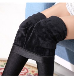 Winter Leggings Velvet Warm Tights High Elastic Thicken Female Luster Pants Black Skinny Pants For Women Leggins $22.17 - Bot...