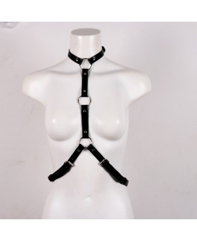 Sexy Body Harness Woman Leather Lingerie Fetish Bondage Bdsm Rave Festival Clothing Garter Sword Belt Corset Gothic Accessori...