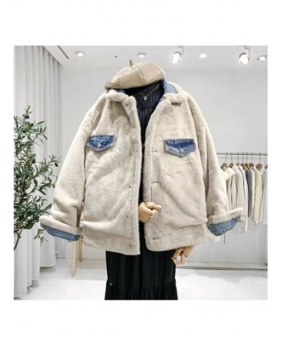 Denim Jackets For Women 2022 Korean Fashion Thick Warm Coat Winter Both Sides Wear Loose Jean Coats Female Clothes Jean Outwe...