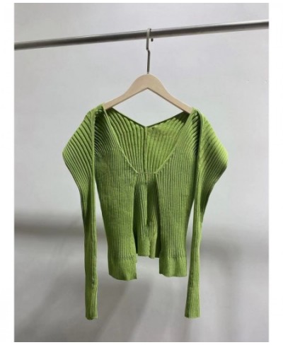 Women's Sexy Knitted Long Sleeve Sweater Cardigan Feminine Slim Knitwear Tops 2022 New $89.85 - Sweaters