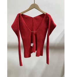 Women's Sexy Knitted Long Sleeve Sweater Cardigan Feminine Slim Knitwear Tops 2022 New $89.85 - Sweaters