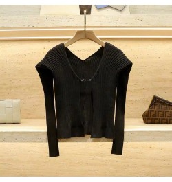 Women's Sexy Knitted Long Sleeve Sweater Cardigan Feminine Slim Knitwear Tops 2022 New $89.85 - Sweaters