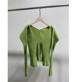 Women's Sexy Knitted Long Sleeve Sweater Cardigan Feminine Slim Knitwear Tops 2022 New $89.85 - Sweaters