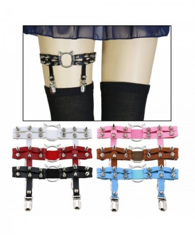 Women Punk Sexy PU Leather Garter Belt Harajuku Elastic Body Harness Tight Suspender Strap Leg Bondage Belts $18.84 - Underwear