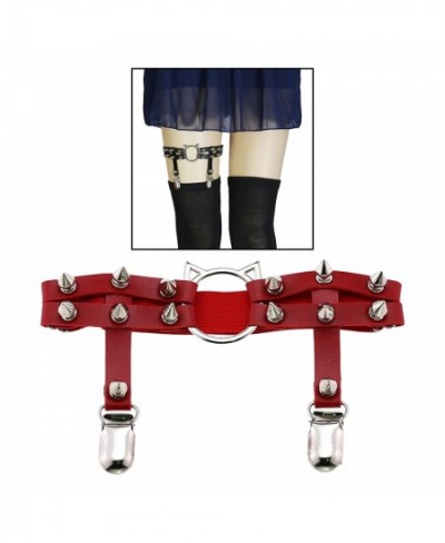 Women Punk Sexy PU Leather Garter Belt Harajuku Elastic Body Harness Tight Suspender Strap Leg Bondage Belts $18.84 - Underwear