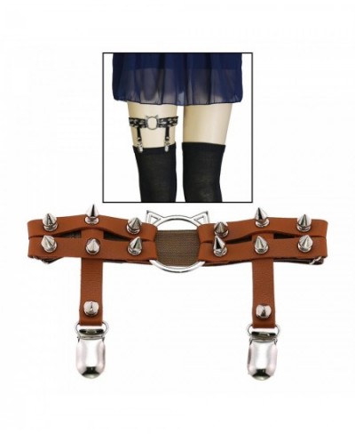 Women Punk Sexy PU Leather Garter Belt Harajuku Elastic Body Harness Tight Suspender Strap Leg Bondage Belts $18.84 - Underwear