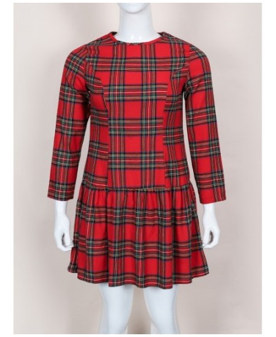 Plus Size Party Dresses Scottish Style Red And Black Plaid Woman's Dress 2022 Elegant Dresses For Women $34.45 - Plus Size Cl...