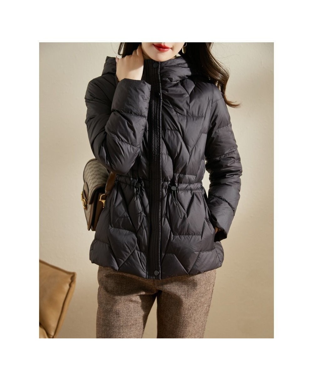 Thin Style Cotton Padded Jacket Women's Jacket Cotton Coat 2023 New Autumn And Winter Solid Color Fashion Hooded Slim Waist $...