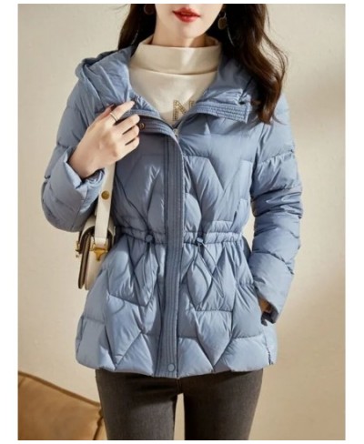 Thin Style Cotton Padded Jacket Women's Jacket Cotton Coat 2023 New Autumn And Winter Solid Color Fashion Hooded Slim Waist $...