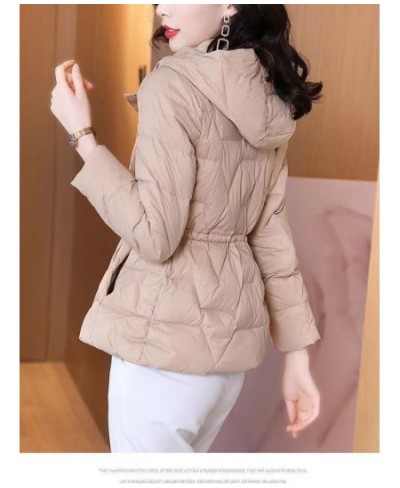 Thin Style Cotton Padded Jacket Women's Jacket Cotton Coat 2023 New Autumn And Winter Solid Color Fashion Hooded Slim Waist $...