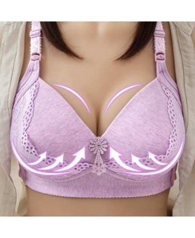 Women Large Size Bralette Thin Wire Free Seamless Sexy Lace Bras Comfort Underwear Push Up Lingerie Ladies Intimates Bra $19....