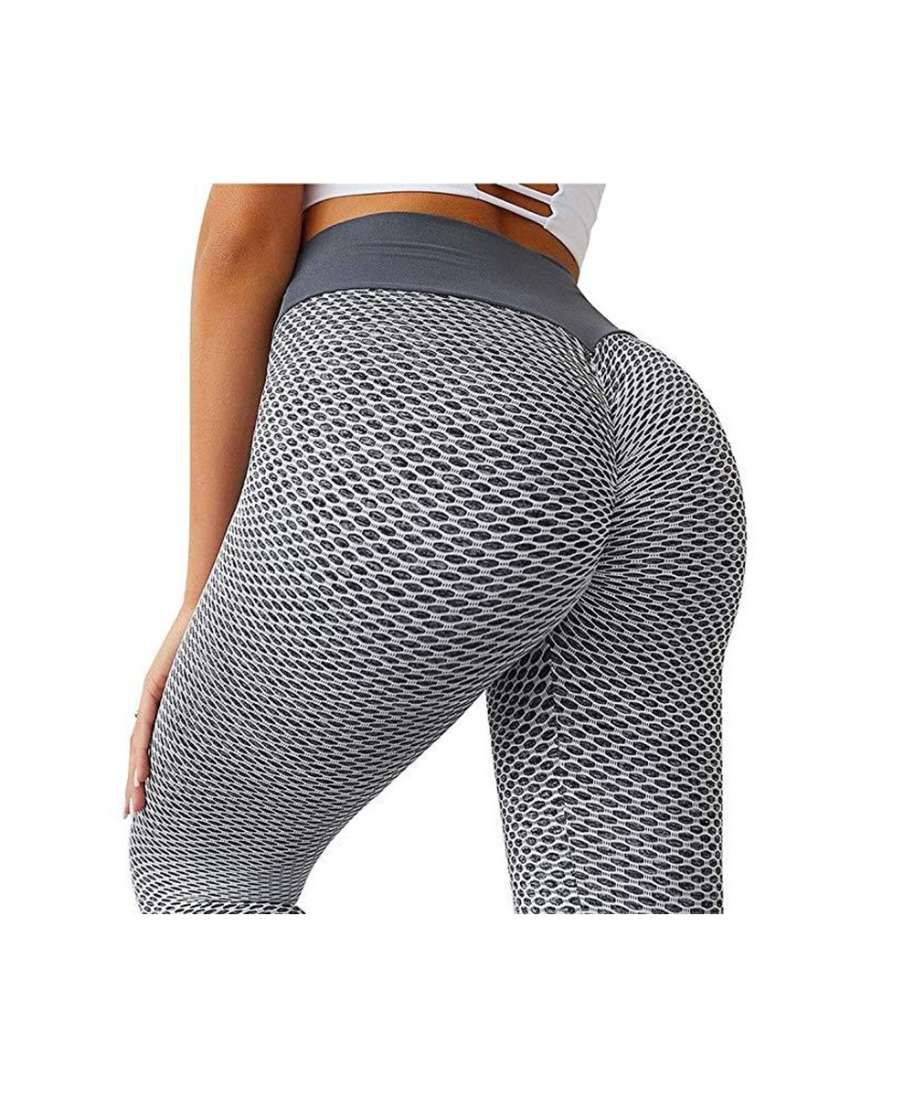 Bandages Tight Pants Grid Tights Yoga Pants Women Seamless High Waist Leggings Breathable Plaid Fitness Sported Elastic $22.8...