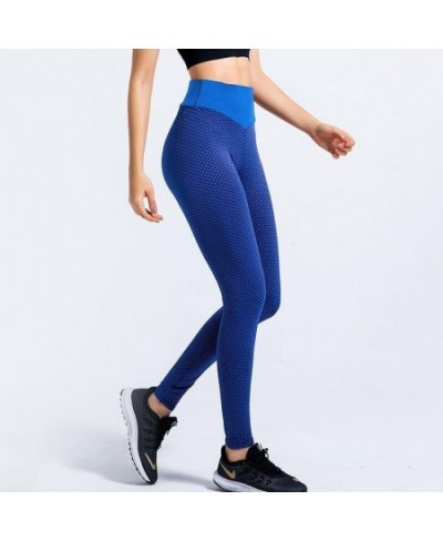 Bandages Tight Pants Grid Tights Yoga Pants Women Seamless High Waist Leggings Breathable Plaid Fitness Sported Elastic $22.8...