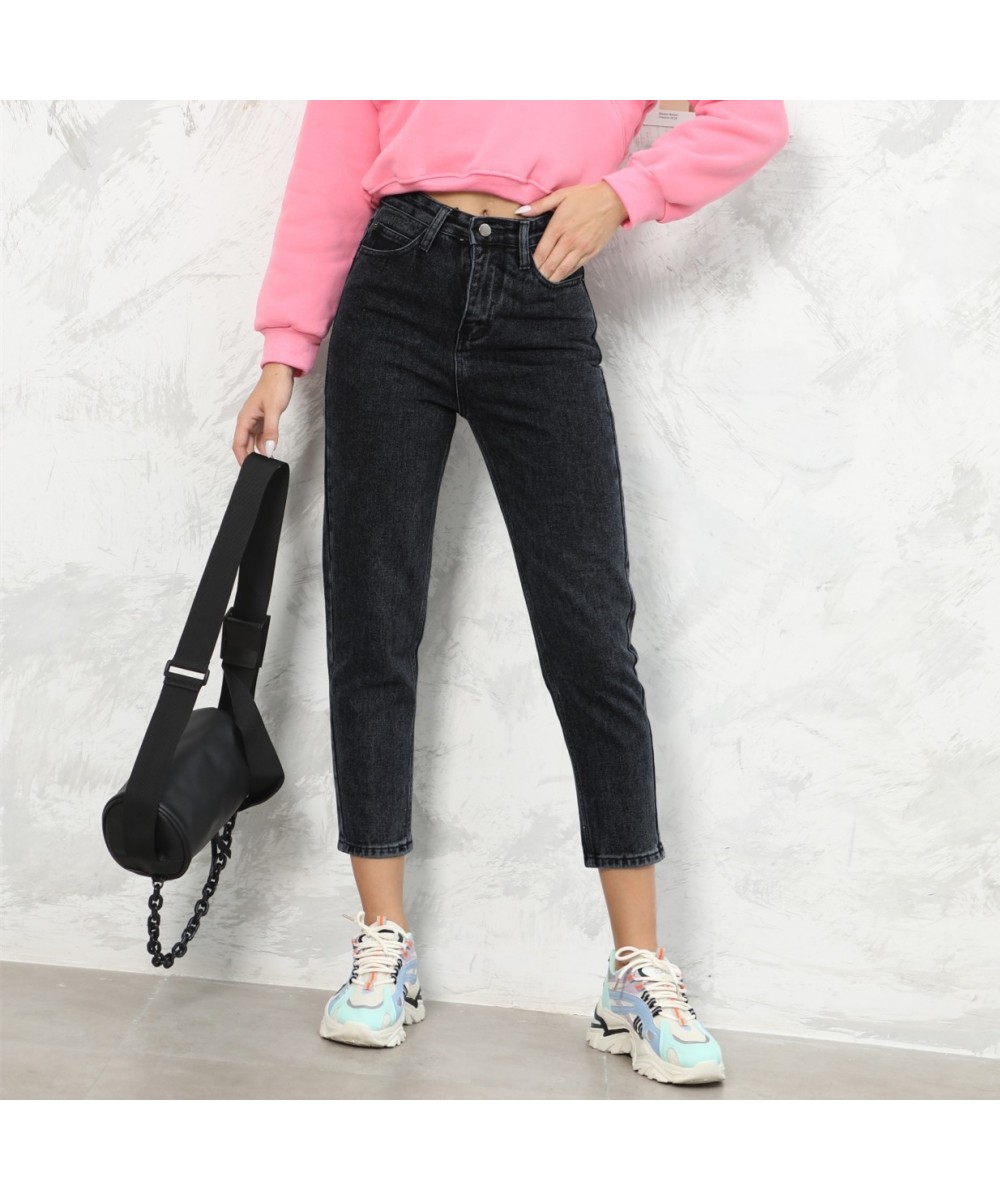 Harem Jeans Pants Fashion High Waist 100% Cotton Loose Vintage Blue Denim Pants Autumn 2023 Streetwear Jeans $51.63 - Bottoms