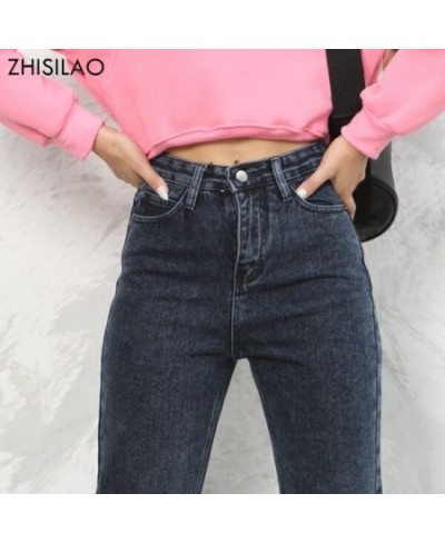 Harem Jeans Pants Fashion High Waist 100% Cotton Loose Vintage Blue Denim Pants Autumn 2023 Streetwear Jeans $51.63 - Bottoms