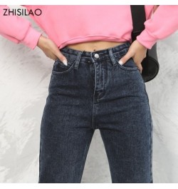 Harem Jeans Pants Fashion High Waist 100% Cotton Loose Vintage Blue Denim Pants Autumn 2023 Streetwear Jeans $51.63 - Bottoms