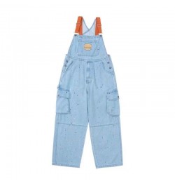 Spring Women Denim Overalls Blue Straight Long Wide Leg Jumpsuit 2023 Korean Streetwear Fashion Summer Women Thin Denim $60.6...