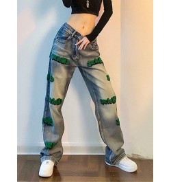 spring 2022 womens high waist patchwork Women's Wide leg jeans baggy woman denim capris Pants jean mom jeans trousers $47.17 ...