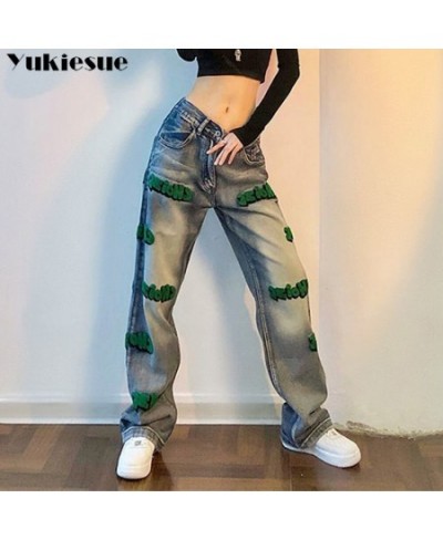 spring 2022 womens high waist patchwork Women's Wide leg jeans baggy woman denim capris Pants jean mom jeans trousers $47.17 ...