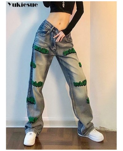 spring 2022 womens high waist patchwork Women's Wide leg jeans baggy woman denim capris Pants jean mom jeans trousers $47.17 ...