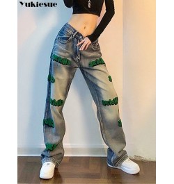 spring 2022 womens high waist patchwork Women's Wide leg jeans baggy woman denim capris Pants jean mom jeans trousers $47.17 ...