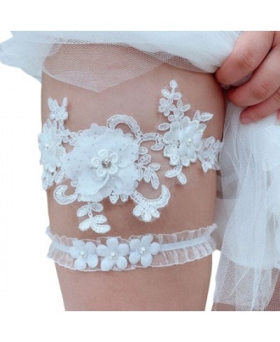 Wedding Garter Rhinestone Embroidery Flower Beading Sexy Garters for Women Bride Thigh Ring Bridal Leg Garter High Quality $1...