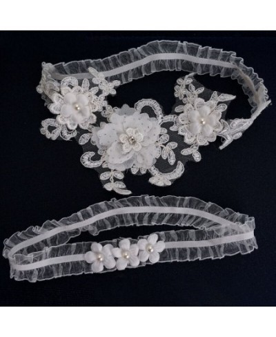 Wedding Garter Rhinestone Embroidery Flower Beading Sexy Garters for Women Bride Thigh Ring Bridal Leg Garter High Quality $1...