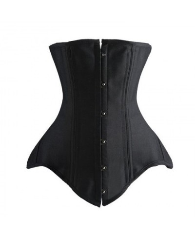 Women Underbust Corset Top Steel Bones Slimming Gothic Bustier Tops Waist Trainer Cincher Belts Black Outfits Steampunk Corse...