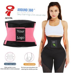 Aiconl Waist Trainer Shaper Belt Tummy Control Custom logo Silmming Belt Sauna Sweat Slim Belly Band Sport Shaper Girdle Cors...