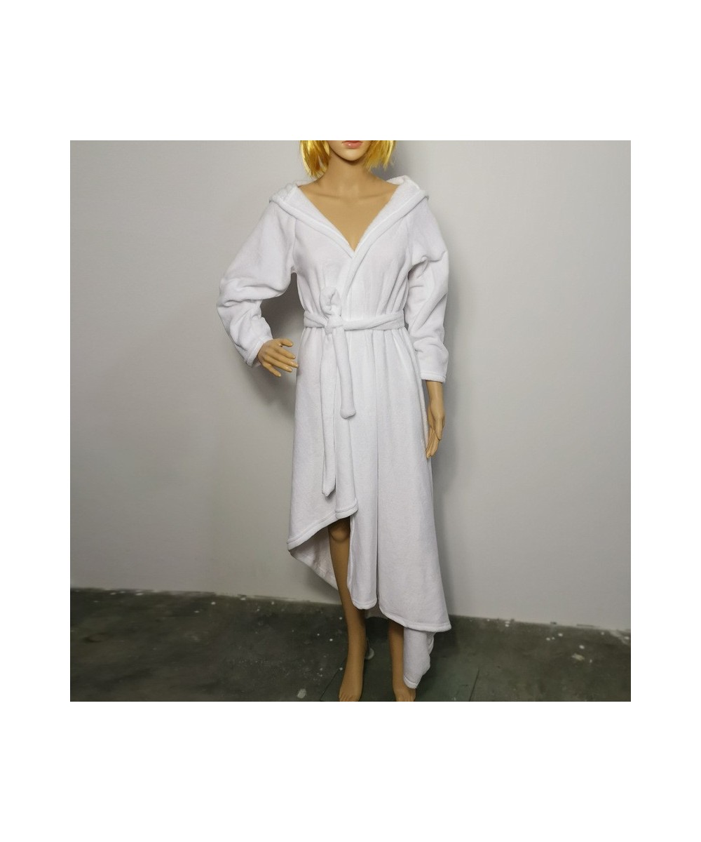 Printing Robe Long Sleeves Night Dress Flannel Bathrobe Cardigan Star Stripe Kimono Sleepwear V Neck Sexy Home Dress Lounge $...