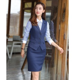 2 Piece Set Women Skirt Suits Ladies Vest & Waistcoat Ladies Business Clothes Office Uniform Designs Styles $87.81 - Suits & ...