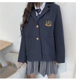 Woman School College Uniform Blazers Korean Fashion Bear Embroidery England Style Jackets Loose JK Coats Women Clothing $38.7...