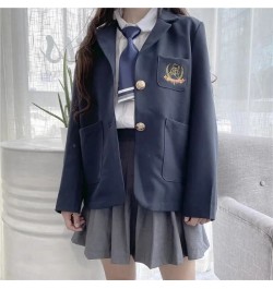 Woman School College Uniform Blazers Korean Fashion Bear Embroidery England Style Jackets Loose JK Coats Women Clothing $38.7...