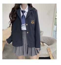 Woman School College Uniform Blazers Korean Fashion Bear Embroidery England Style Jackets Loose JK Coats Women Clothing $38.7...