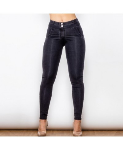 Shascullfites Butt Lift Jeans Women's Elastic Skinny Slimming Four Ways Stretchable Black Boyfriend Jeans $59.21 - Bottoms