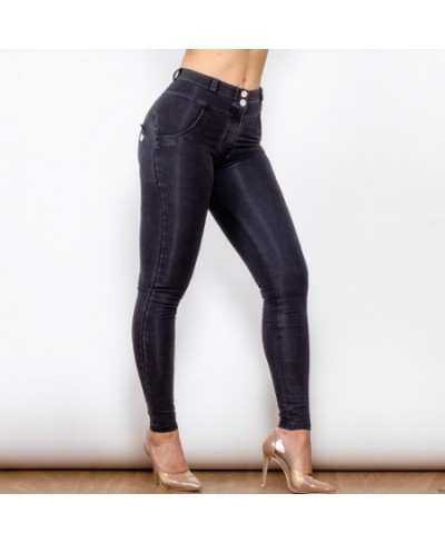 Shascullfites Butt Lift Jeans Women's Elastic Skinny Slimming Four Ways Stretchable Black Boyfriend Jeans $59.21 - Bottoms