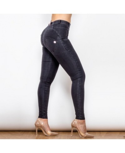 Shascullfites Butt Lift Jeans Women's Elastic Skinny Slimming Four Ways Stretchable Black Boyfriend Jeans $59.21 - Bottoms