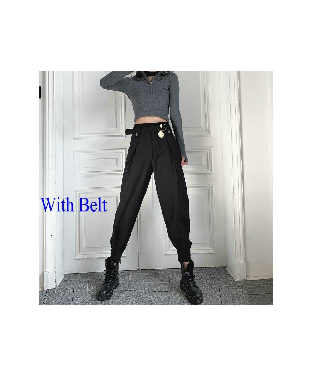 2023 Fashion Women Streetwear Cargo Pant Korean Style Wide Leg Elastic Waist Harem Pant Female Casual Loose Jogger Trouser $3...