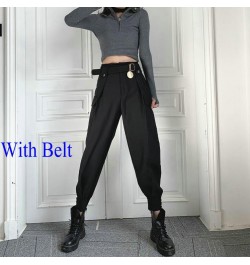 2023 Fashion Women Streetwear Cargo Pant Korean Style Wide Leg Elastic Waist Harem Pant Female Casual Loose Jogger Trouser $3...